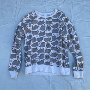 pusheen the cat long sleeve sweater